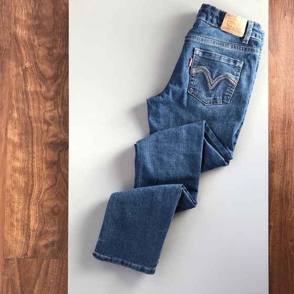 Levi's Other - Levi’s 711 Skinny Girls Blue Jeans Denim Pants Size 12R Levi Strauss Stretch